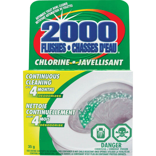 2000 Flushes® Bleach Toilet Bowl Cleaner, 35 g, Tablet