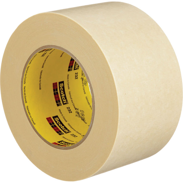 Scotch® High-Performance Masking Tape, 96 mm (3-3/4") x 55 m (180'), Tan