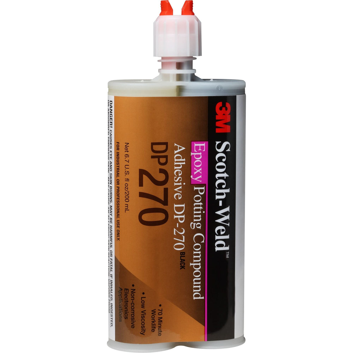 Scotch-Weld™ Potting Compound, 200 ml, Dual Cartridge, Two-Part, Black