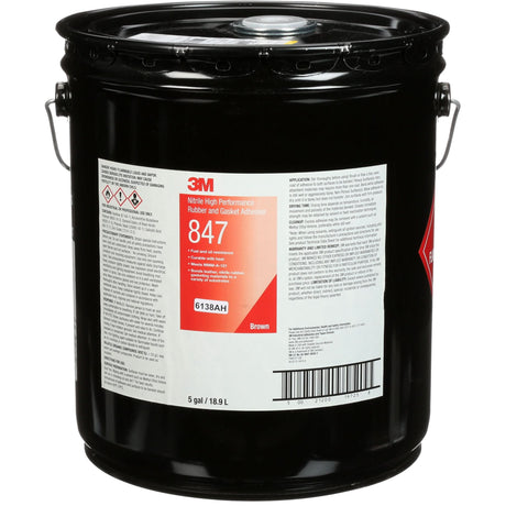 Scotch-Weld™ High-Performance Rubber & Gasket Adhesive, Pail, Brown