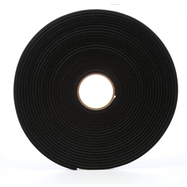 4504 Vinyl Foam Tape, 19 mm (3/4") W x 16.5 m (54') L, 250 mils, Black