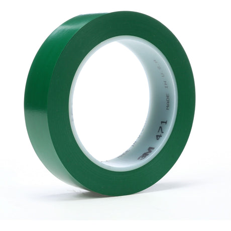 471 Vinyl Tape, 19 mm (3/4") W x 32.9 m (108') L, 5.2 mils, Green