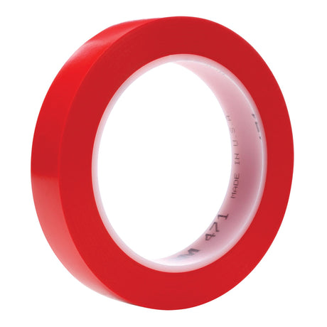471 Vinyl Tape, 19 mm (3/4") W x 32.9 m (108') L, 5.3 mils, Red