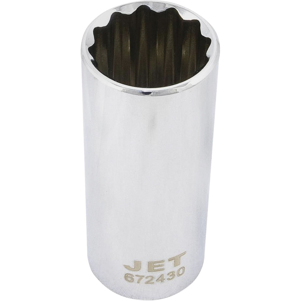 12-Point Chrome Socket, 15/16", 1/2" Drive, 12 Points, Deep