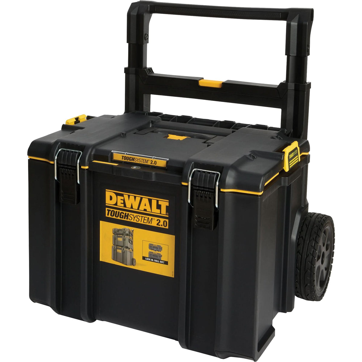 ToughSystem® 2.0 Rolling Toolbox, 23-69/100" x 19-79/100" x 38-7/10", Black