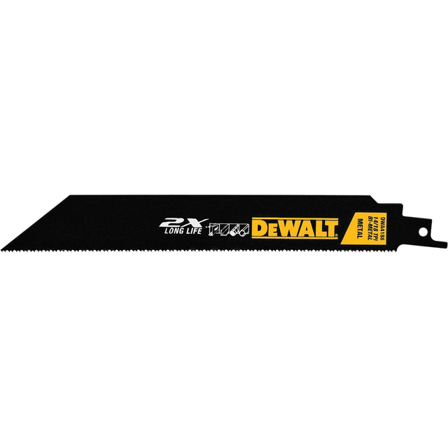 Metal Cutting Reciprocating Saw Blade, Bi-Metal, 14-18 TPI, 8" L x 1" W
