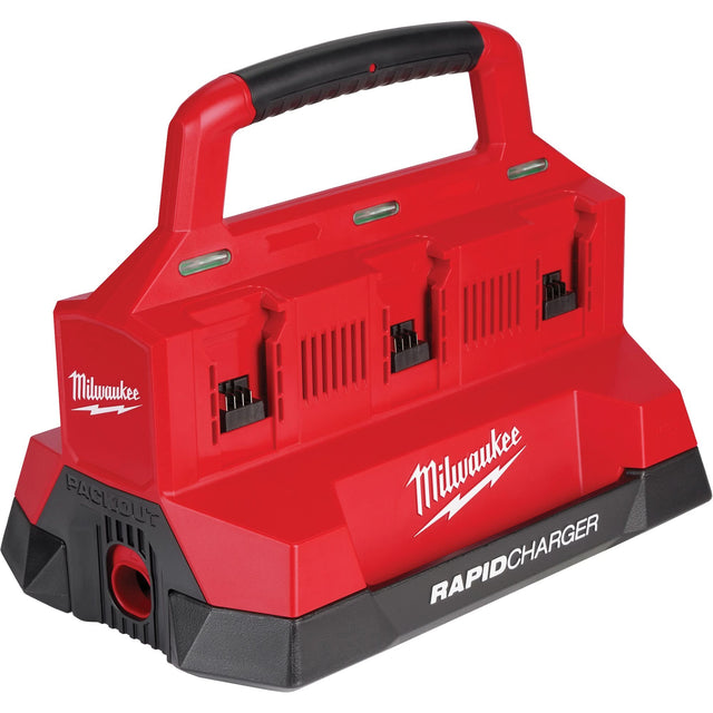 M18™ PackOut™ Six Bay Rapid Charger, 18 V, Lithium-Ion