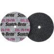 Scotch-Brite EXL Unitized Wheel, 3" x 1/2", 1/4" Arbor