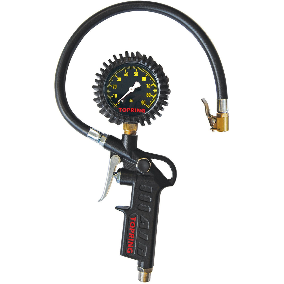 Pistol Grip Dial Inflator Gauge