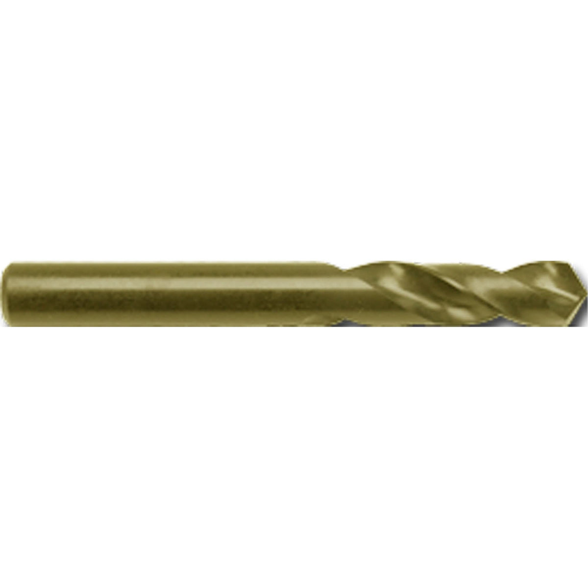 Stub Length Screw Machine Drill Bit, 13 mm, High Speed Cobalt, 51 mm Flute