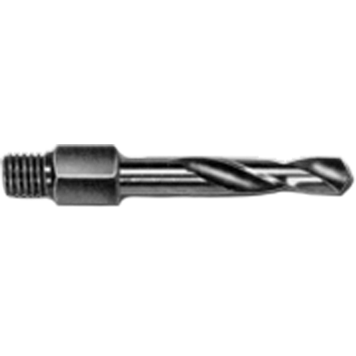 Threaded Shank Drill Bit Adapter, #27, High Speed Steel, 9/16" Flute