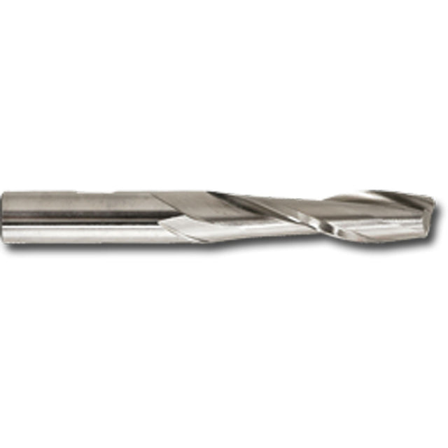 Long Series End Mill For Aluminum, 2" Dia., 2 Flutes, High Speed Steel