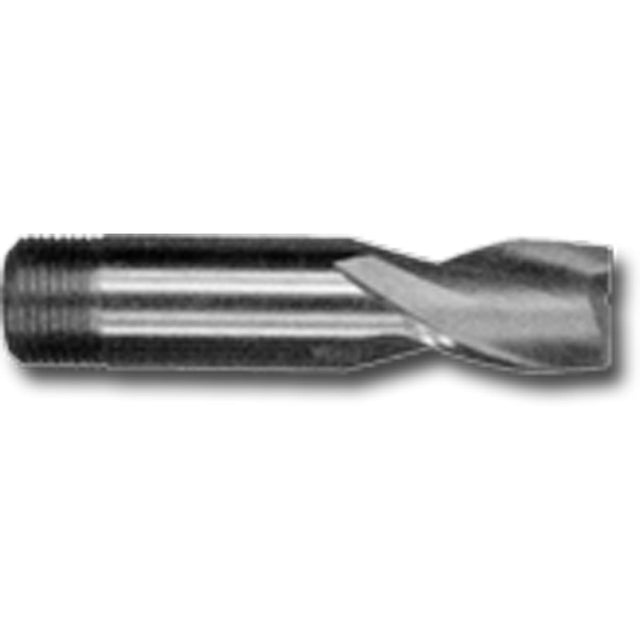 Threaded Shank Slot Drill, 1/2" Dia., 2-5/8" L, 1/2" Shank, Cobalt