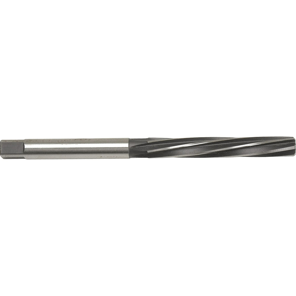 Hand Reamer, #6.5, Spiral Flute, High Speed Steel, Straight Shank