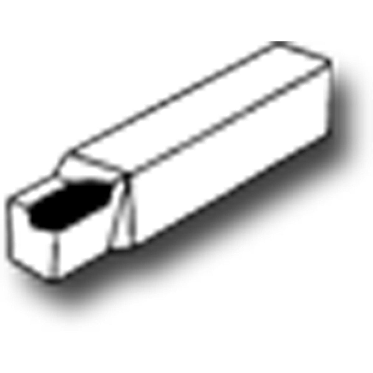 Carbide-Tipped Brazed Single Point Tool, AR10, 4" Cutting Edge, 5/8" Thick