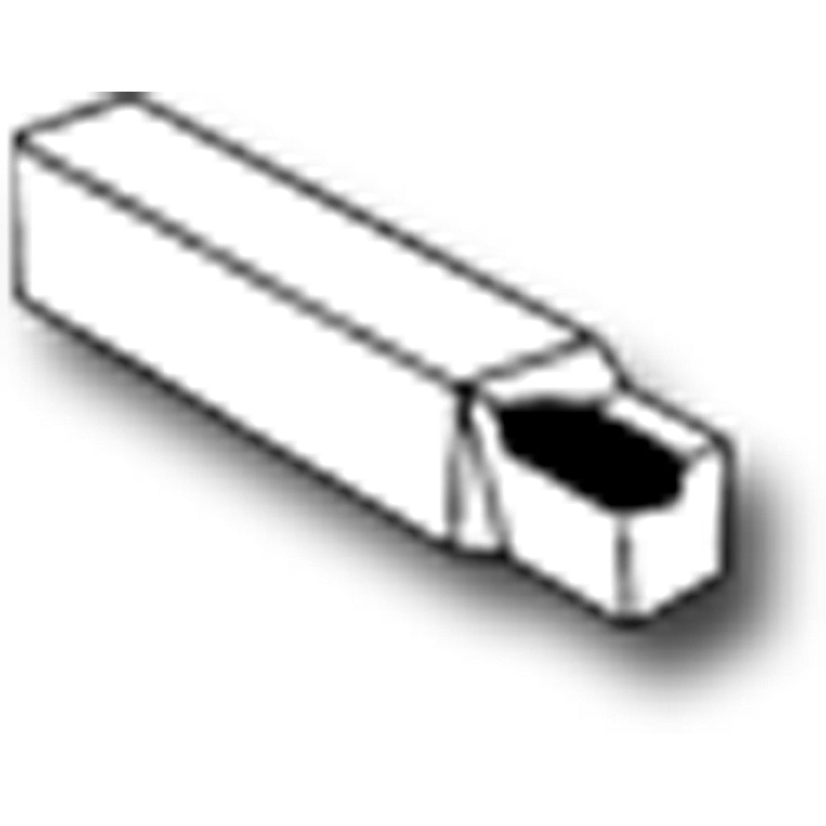 Carbide-Tipped Brazed Single Point Tool, AL10, 4" Cutting Edge, 5/8" Thick