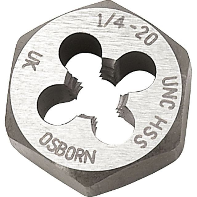 Hexagonal Rethreading Die, 1-1/10" Dia., 1/2"-13 Thread, Carbon
