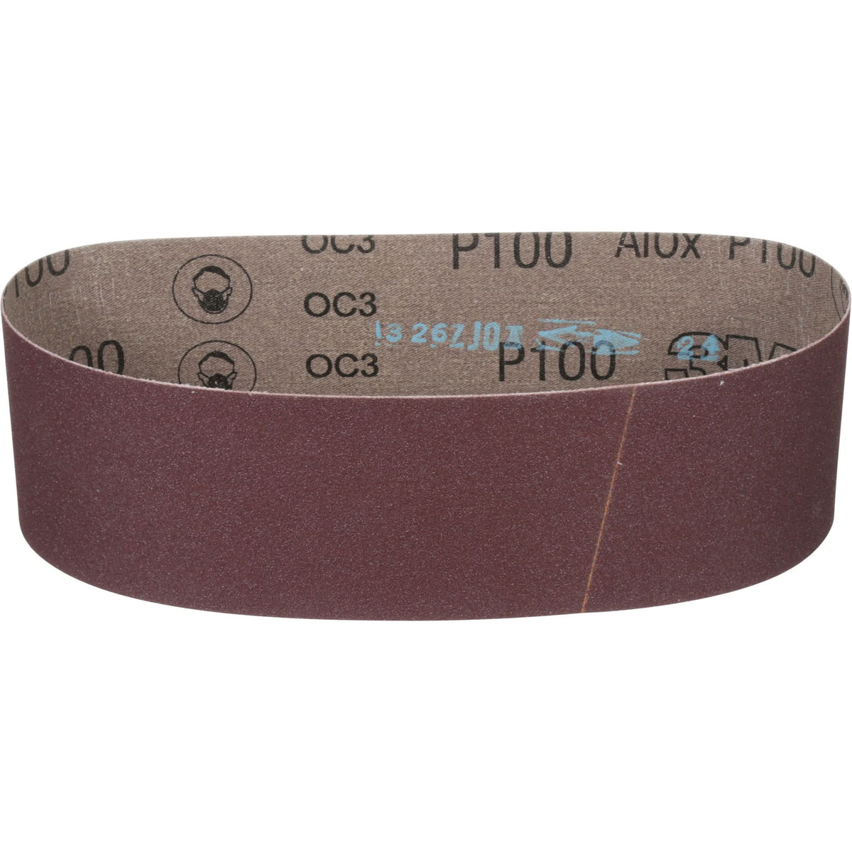 Cloth Belt 241D, 3" W X 24" L, Aluminum Oxide, P100 Grit