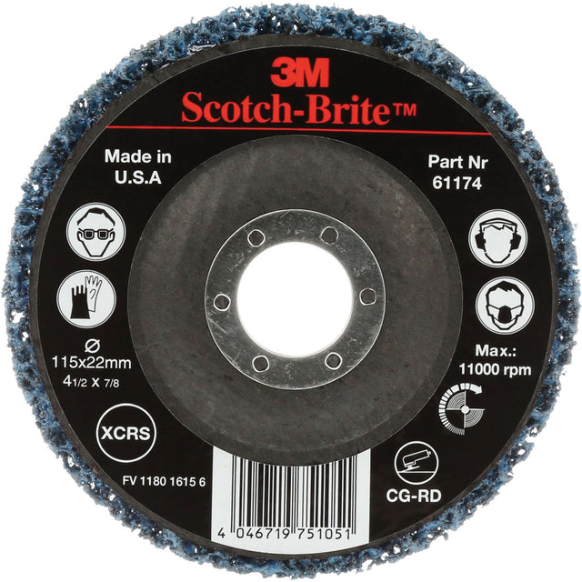 Scotch-Brite™ Clean & Strip Disc, 4-1/2" Dia., Extra Coarse Grit, Silicon Carbide