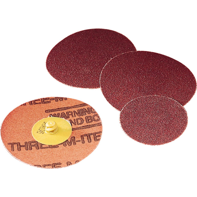 361F Discs - Roloc™ TSM, 2" Dia., P100 Grit, Aluminum Oxide