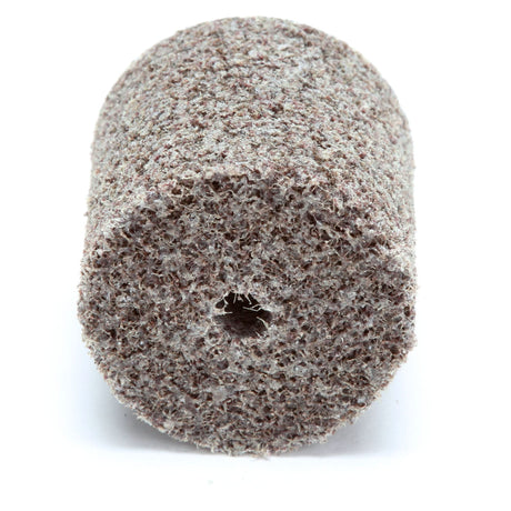 Scotch-Brite™ Cut & Polish Unitized Wheel, 1" x 1", 3/16"-7 Arbor, Medium Grit, Aluminum Oxide