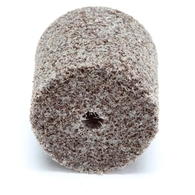 Scotch-Brite™ Cut & Polish Unitized Wheel, 1" x 1", 3/16"-7 Arbor, Medium Grit, Aluminum Oxide