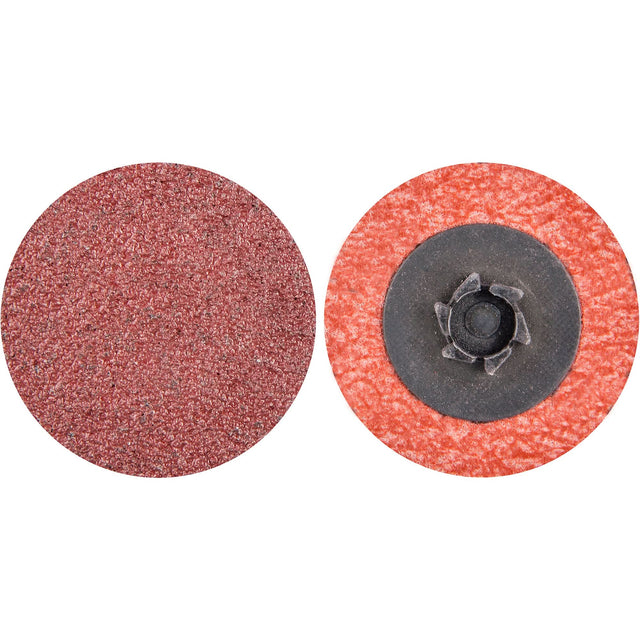 Quick-Change Cloth Disc, 1-1/2" Dia., 60 Grit, Aluminum Oxide
