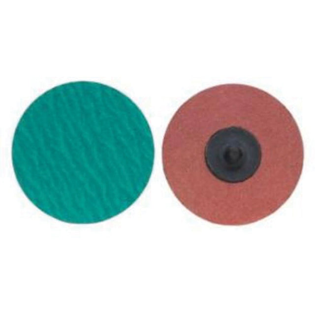 Quick-Change Cloth Disc, 1" Dia., 50 Grit, Zirconium