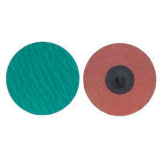 Quick-Change Cloth Disc, 1" Dia., 60 Grit, Zirconium