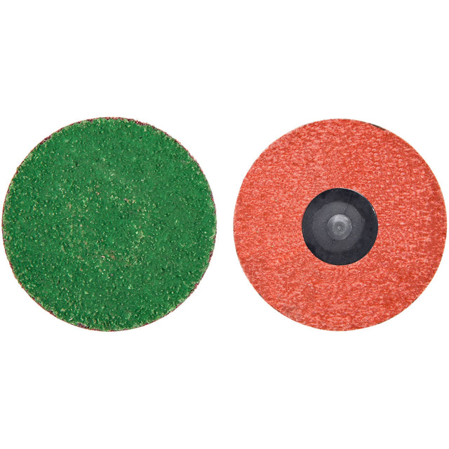 Zirc Plus Quick-Change Cloth Disc, 3" Dia., 120 Grit, Zirconia Alumina