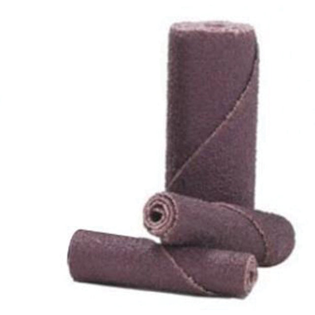 Cartridge Rolls, 80 Grit, 1/4" Dia., Aluminum Oxide, 1-1/2" L, 1/8" Arbor