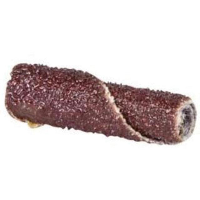 Cartridge Rolls, 100 Grit, 3/8" Dia., Aluminum Oxide, 1" L, 1/8" Arbor