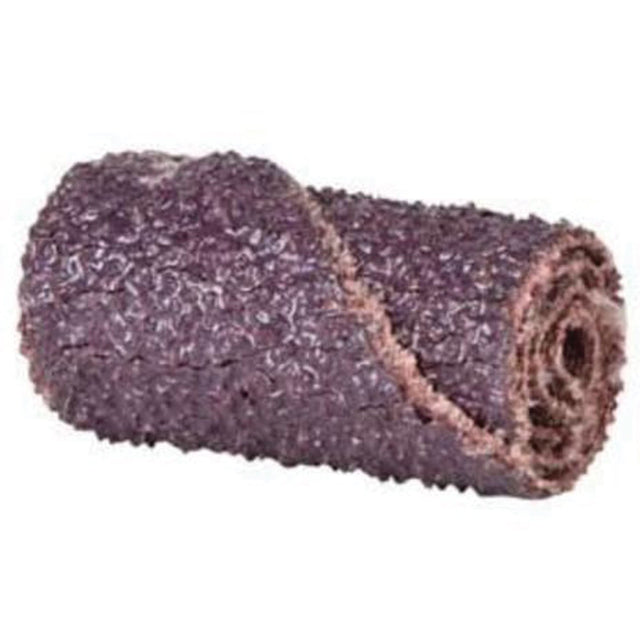 Cartridge Rolls, 120 Grit, 1/2" Dia., Aluminum Oxide, 2" L, 3/16" Arbor
