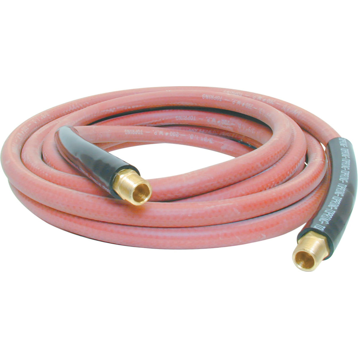 Airflex General Purpose Hoses, Air, Rubber, 3/8" dia. x 15', 200 psi, 1/4 NPT