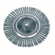Knot Wire Wheel Brushes - Stringer Bead, 6-1/2" Dia., 0.02" Fill, 5/8"-11 Arbor, Steel