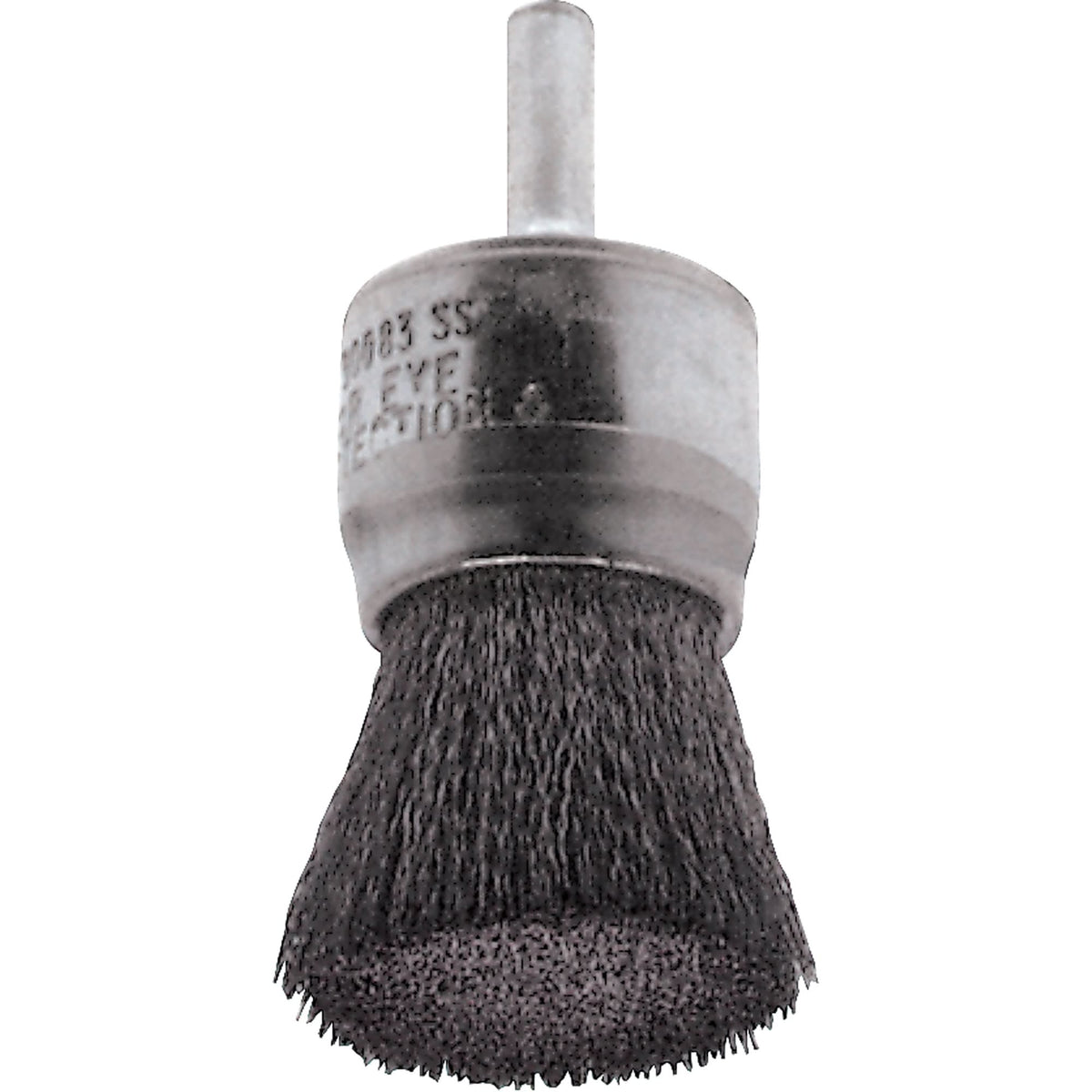 Crimped Wire End Brushes, 3/4", 0.02" Fill, 1/4" Shank