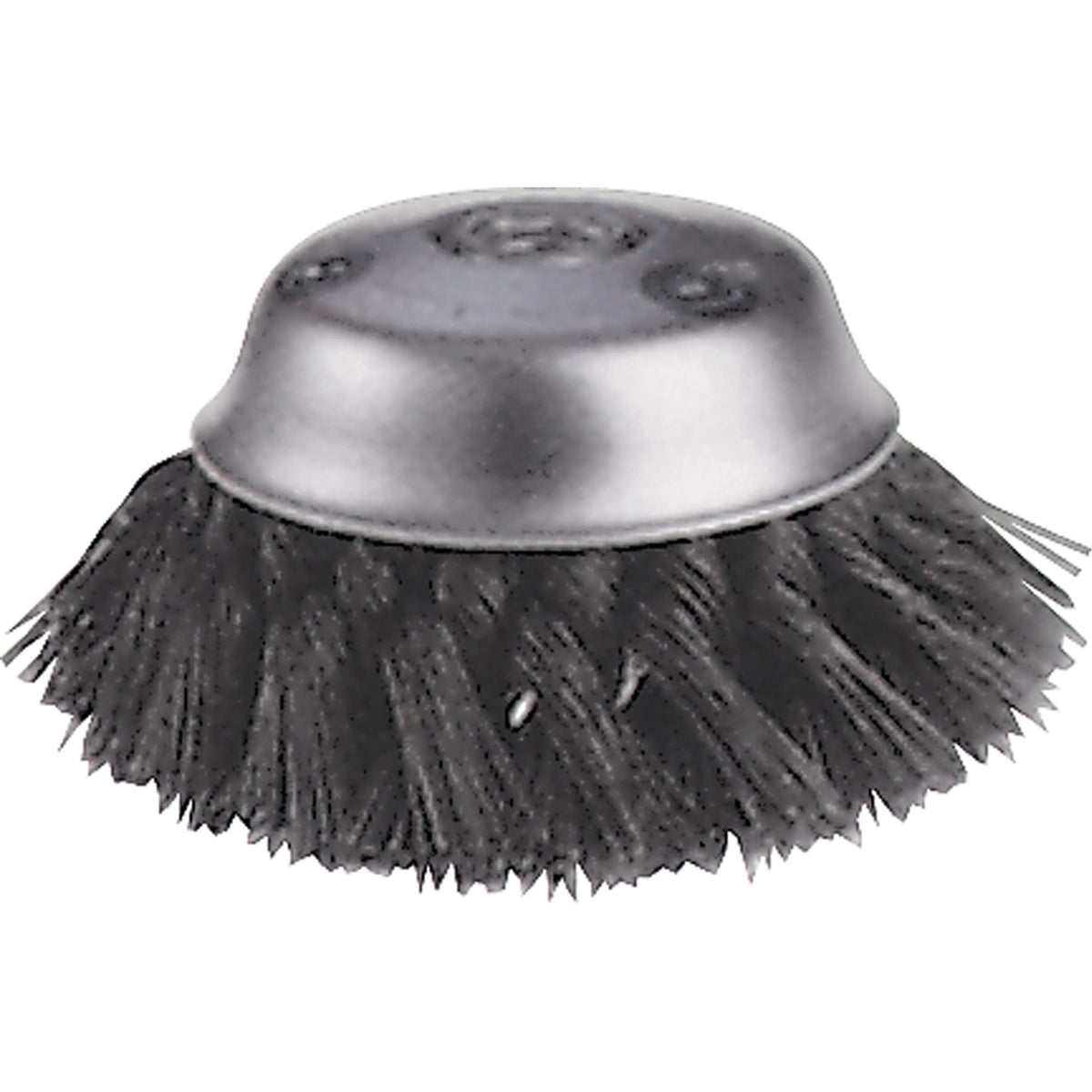 Knot Wire Cup Brushes - Stagger Row, 5-3/4" Dia. x 5/8"-11 Arbor