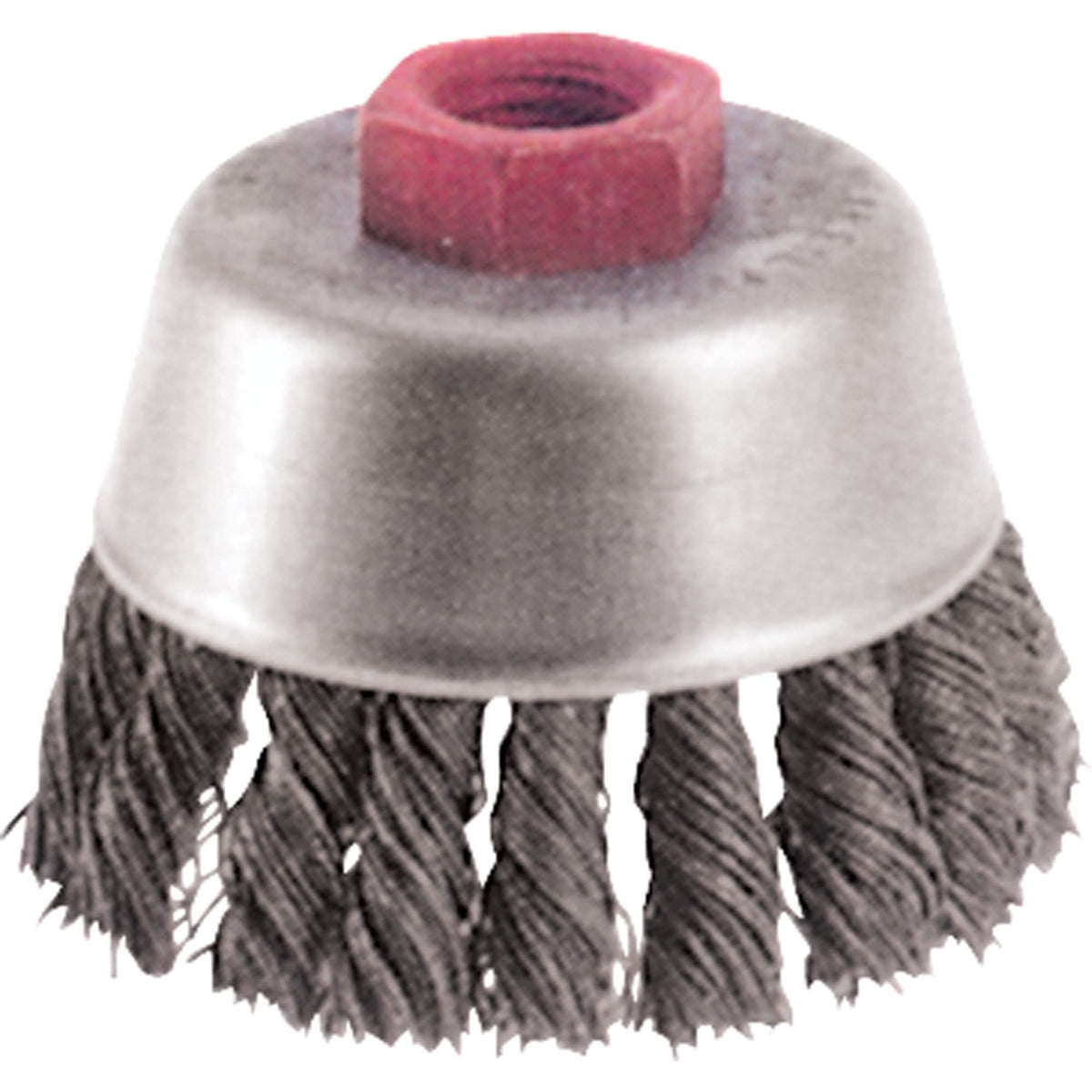 Knot Wire Cup Brushes - High Speed Small Grinder, 2-3/4" Dia. x M10x1.25 Arbor