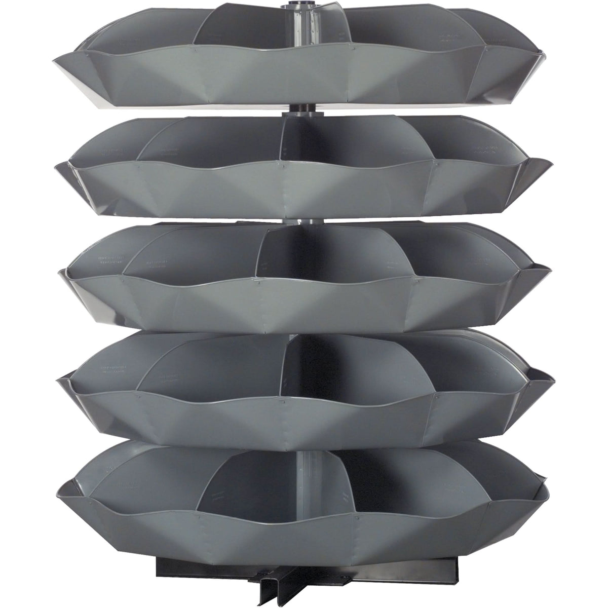 Rotabin® Storage Units, 625 lbs. Capacity per Level, 6 Level, 67" H x 44" Dia.