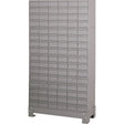Industrial Drawer Cabinet With Base, 96 Drawers, 34-1/8" W x 12-1/4" D x 62-1/2" H, Grey