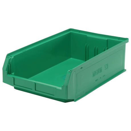 Giant Stacking Containers, 12.375" W x 19.75" D x 5.875" H, Green
