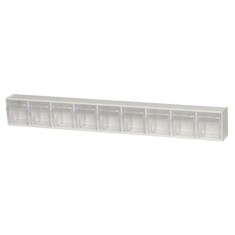 Clear Tip Out Bins, 23-5/8" W x 2-1/2" D x 3-1/8" H, 9 Drawers