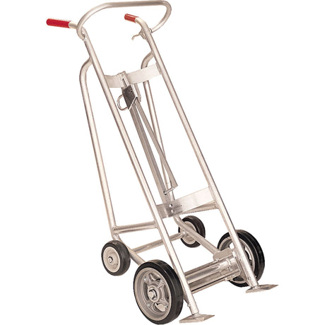 Drum Truck with Hand Brake, Aluminum Construction, 25 - 55 US Gal. (20 - 45 Imperial Gal.)