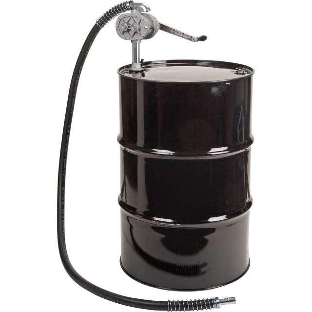 Rotary Lobe Type Drum Pump, Aluminum/Steel, Fits 55 Gal., 1 liter per revolution