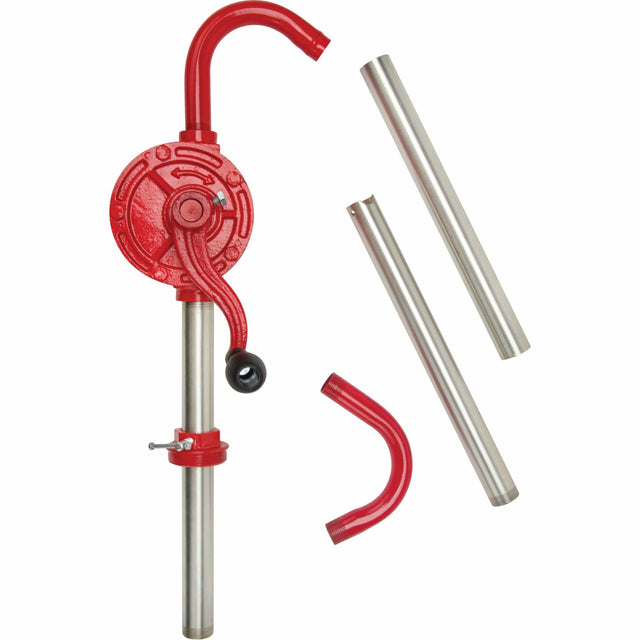 Rotary Type Drum Pump, Cast Iron/Steel, Fits 30-55 Gal., 8 oz./Stroke
