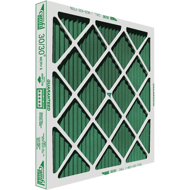 30/30® High-Capacity Pleated Panel Filters, Box, MERV 8, 20" W x 1" D x 25" H