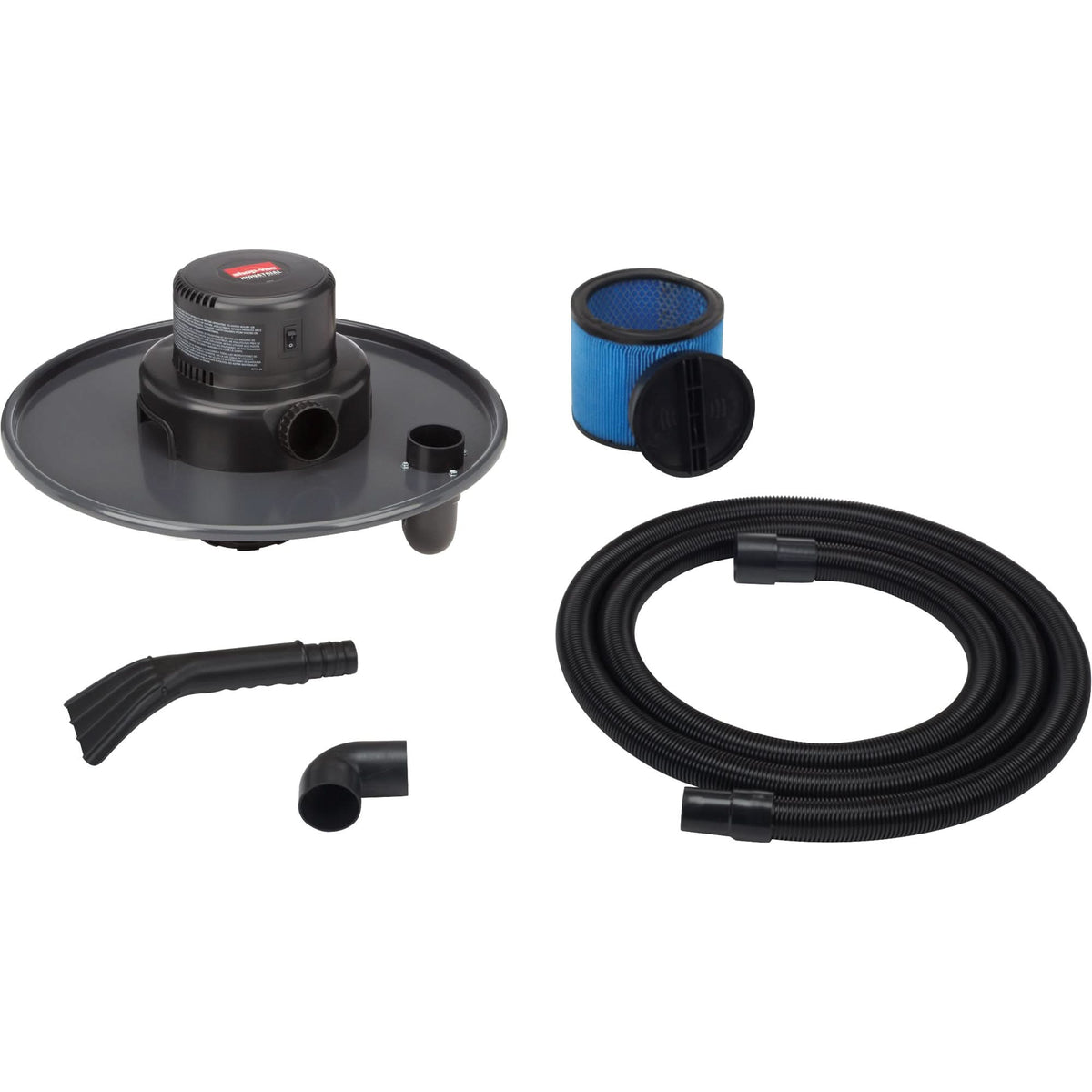Drum-Top Vacuum Head, Wet-Dry, 3 HP, 55 US Gal. (208.2 Litres)