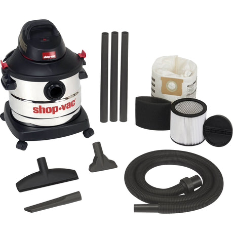Shop Vacuum, Wet-Dry, 6 HP, 8 US Gal. (30.3 Litres)