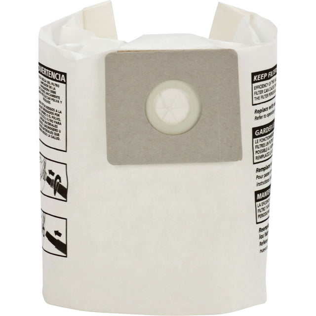 Type B Disposable Dry Filter Bags, 2 - 2.5 US gal.
