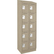 Assembled Clean Line™ Personal Effects Lockers, 5 -tier, Bank of 2, 12" x 82" x 24", Steel
